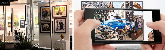 painting in art gallery send us the image