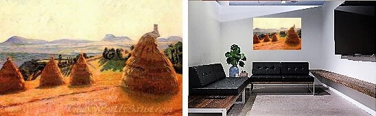 oil painting mockup photo