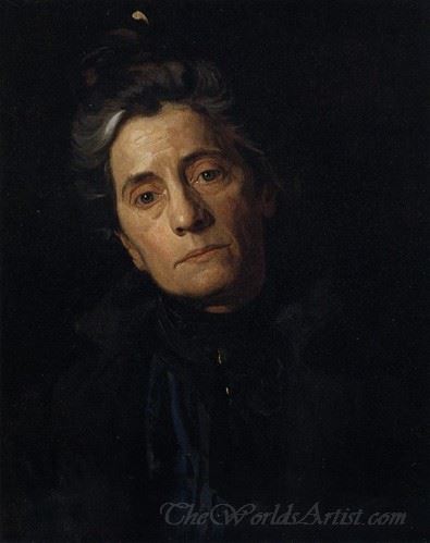 Portrait Of Susan Macdowell Eakins The Artist Wife