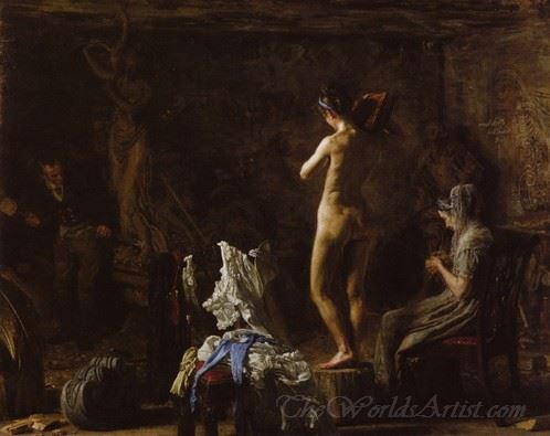William Rush Carving His Allegorical Figure Of Schuylkill River
