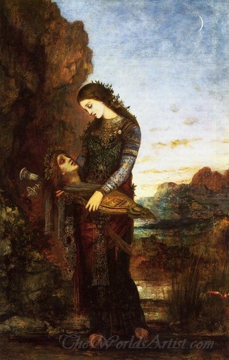 Young Thracian Woman Carrying The Head Of Orpheus