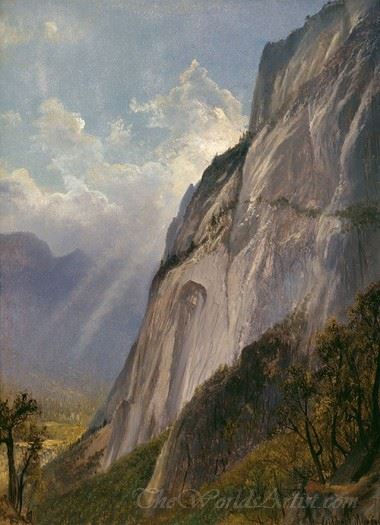 Yosemite Valley From A Cliff