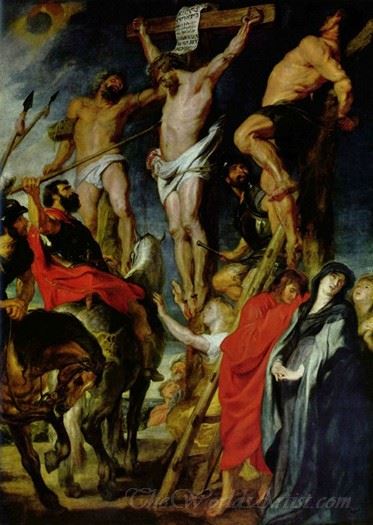 Christ On The Cross Between The Two Thieves