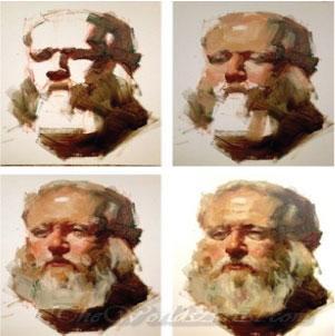 painting of a man