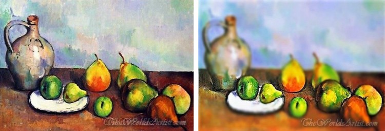 Paul Cezanne Oil Paintings & Tilt-Shift Photos.